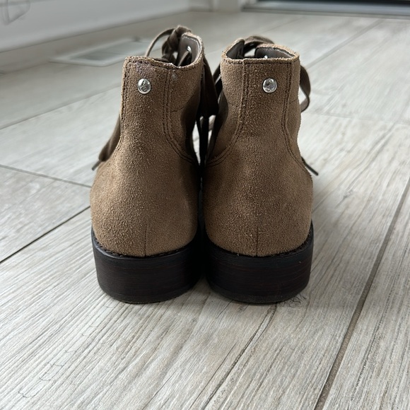 Sam Edelman tan suede ankle boots. - Picture 3 of 5